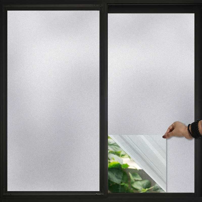 大卷磨砂玻璃贴纸窗户防走光卫生间办公室透光不透明贴膜厨房