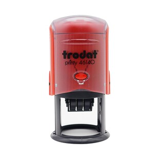 卓达日期印章46140回墨印章翻斗翻转文本日期可调章受控文件图纸