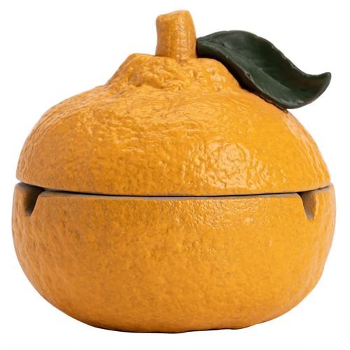 【大吉大利】橘子烟灰缸个性潮流家用客厅防风茶几带盖防飞灰