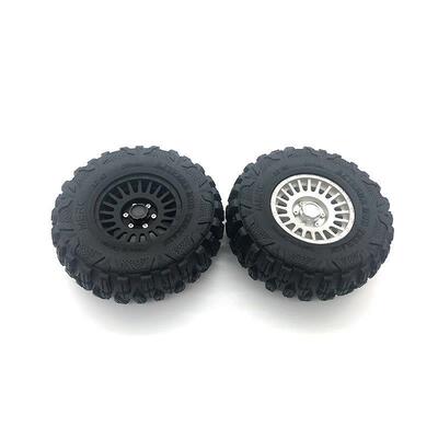2.2寸金属轮毂G53仿真攀爬车夹胎轮胎 Scx10  trx-4 trx6 10 W009