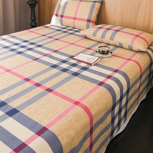 025新款老粗布老帆布空调软凉席原棉粗纱系列床单三件套