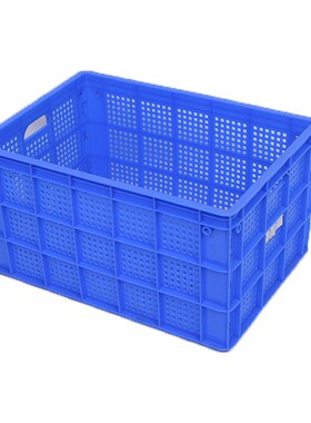 四川恒丰直供塑料圆孔水果筐 多规格白色蓝色圆孔塑料周转筐