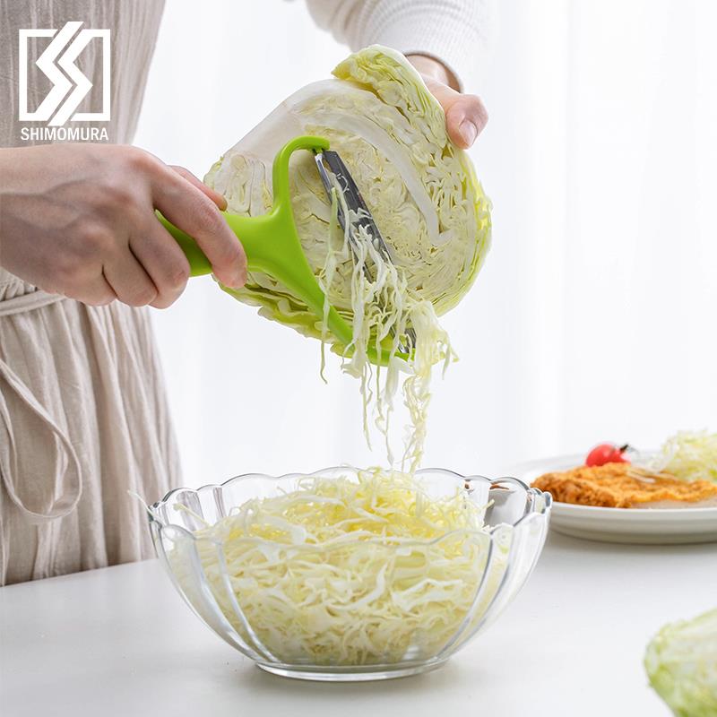 日本进口下村卷心菜刨丝器不锈钢土豆刮皮刀多功能削皮包菜切丝器