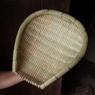 饰家用 竹编筲箕簸箕竹篮竹筛农家手工金竹编筐晒盘厨房洗菜沥水装