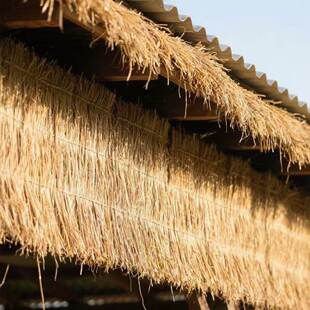 稻草屋顶防寒草垫隔热保温装饰帘子混凝土保暖防滑防冻大棚道路