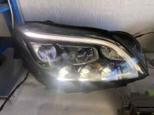 适用12-17年奔驰CLS350 W218高配几何光束LED大灯总成 前杠总成