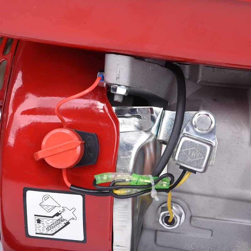 190F汽油动力15马力平键轴单动力头手动电动皮带轮启动汽油发动机