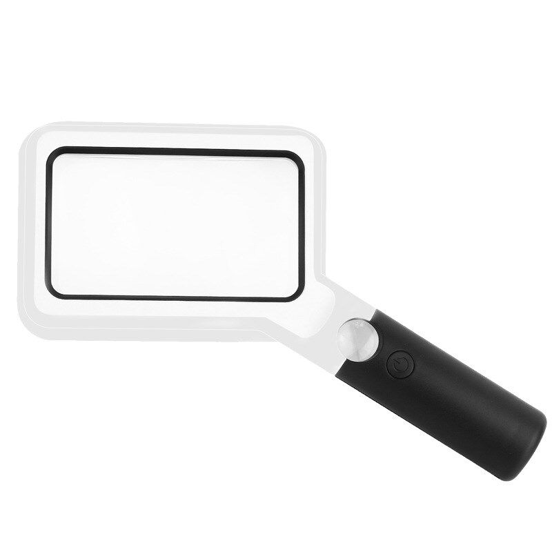 2倍20倍高清放大镜加厚亚克力镜片手柄老人阅读手持玻璃放大镜