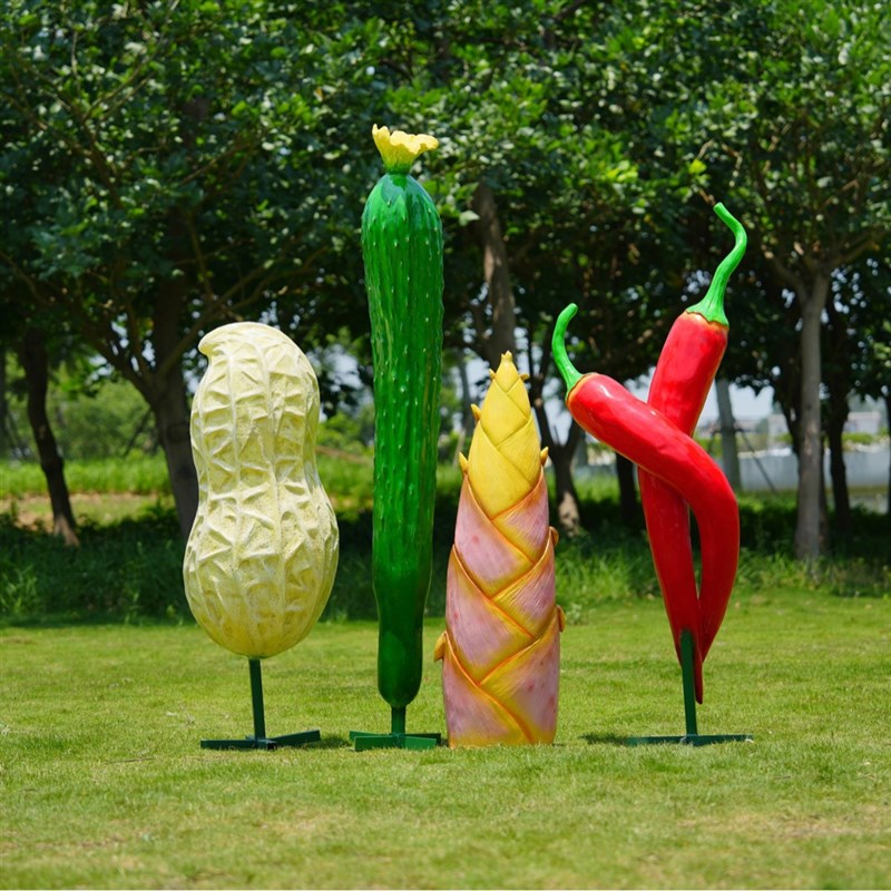 户外仿真大型水果蔬菜摆件装饰商业街玻璃钢景观美陈雕塑工厂现货