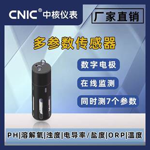测量PH溶解氧电极浊度电导率探头盐度ORP温度的传感器多参数