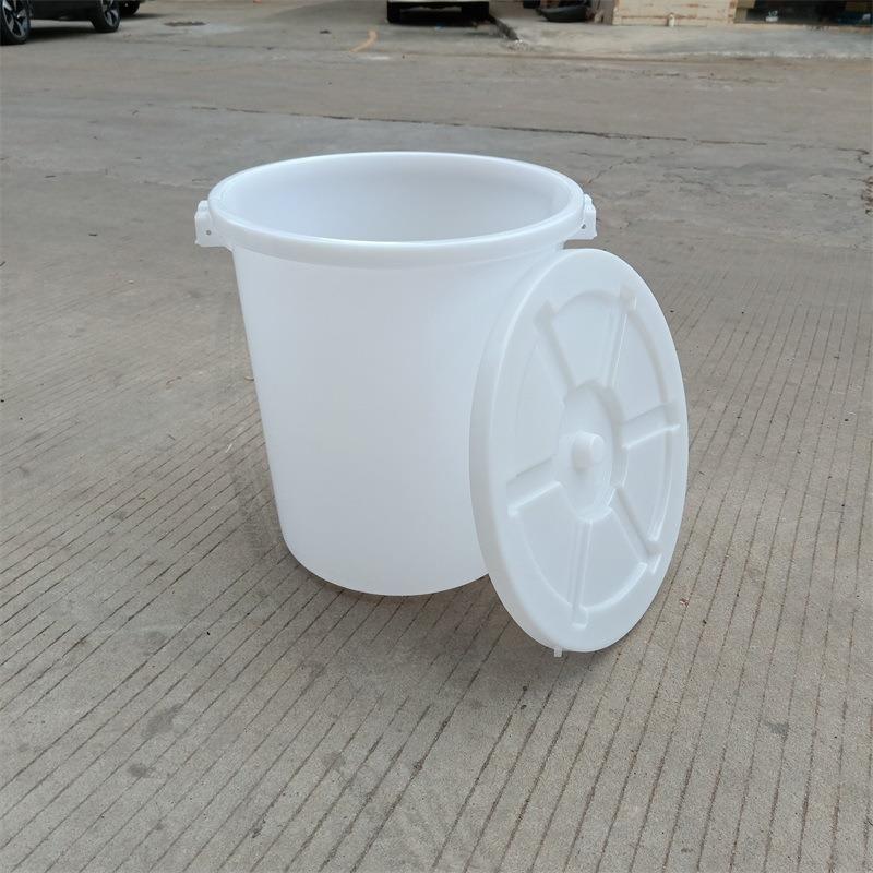 100升圆形塑料大白桶塑胶酿酒发酵桶居家带盖清洁水桶厂家直销