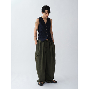 1C00M4原创设计“Drifter Pants”漫游者美式复古工装裤女长裤