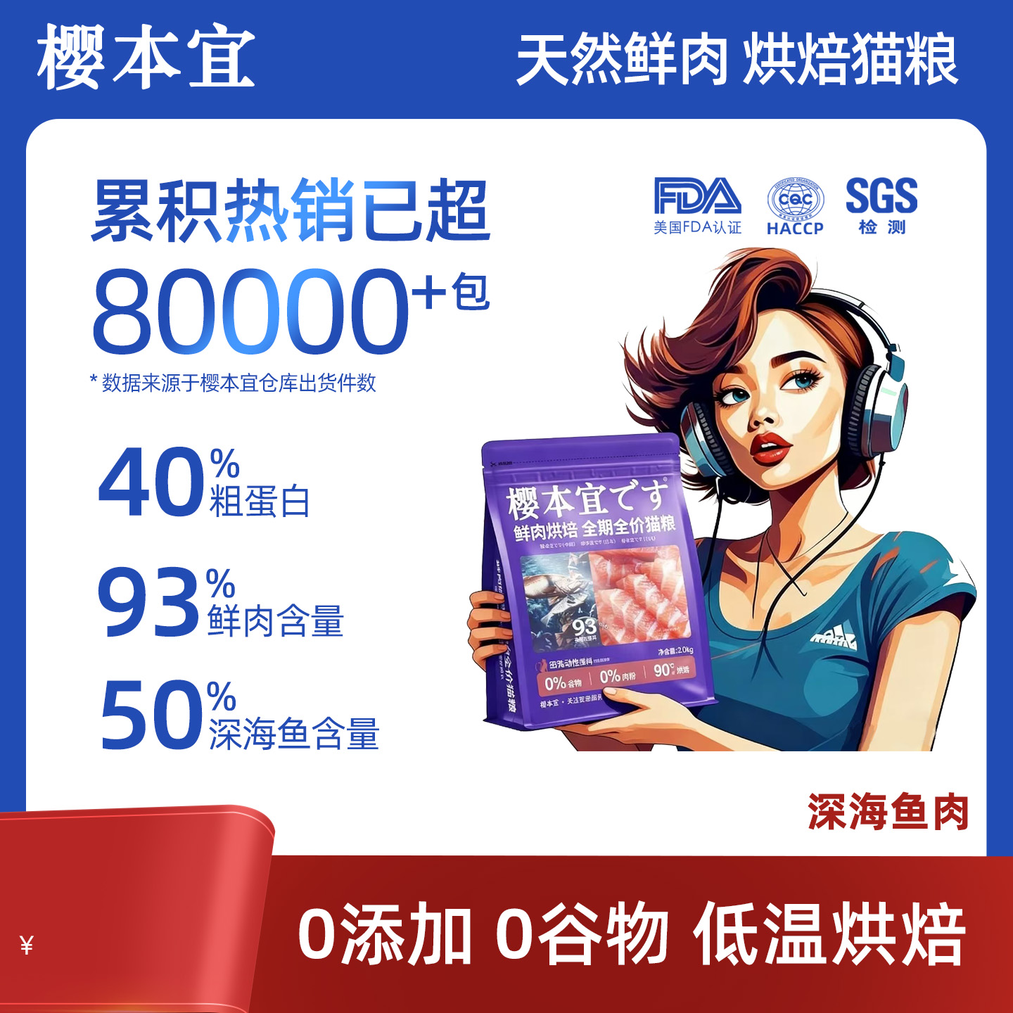 樱本宜鲜肉烘焙全期全价猫粮