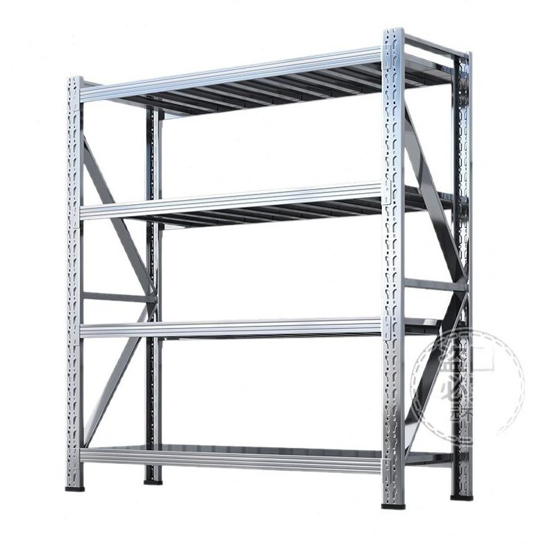 304不锈钢重型货架仓库仓储多层储物架冷库地下室商用置物架加厚