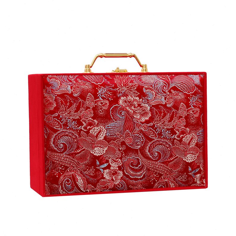 结婚礼金盒提亲聘礼箱彩礼钱盒子装万元订婚用品大全10万18万箱子