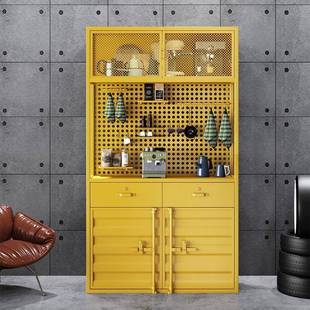 工业风收藏展示柜集装箱储物柜手办乐高展示柜超市落地多层收纳架