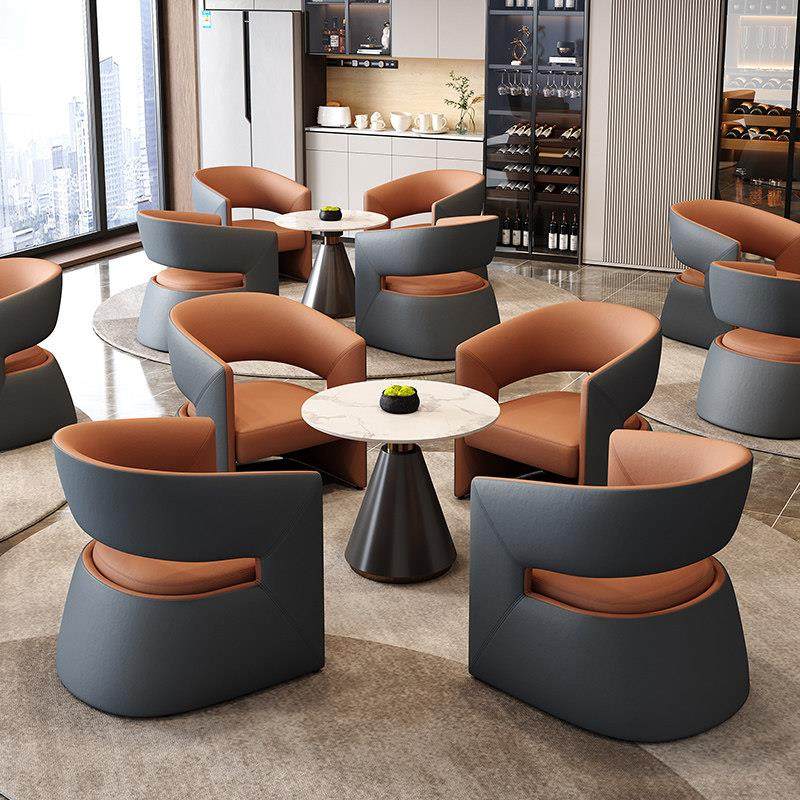 售楼处售楼部谈判一桌4椅酒店谈单小圆桌洽谈桌接待洽谈桌椅组合,住宅家具,岩板餐桌,淘宝优惠券,粉丝福利购,淘宝优惠卷