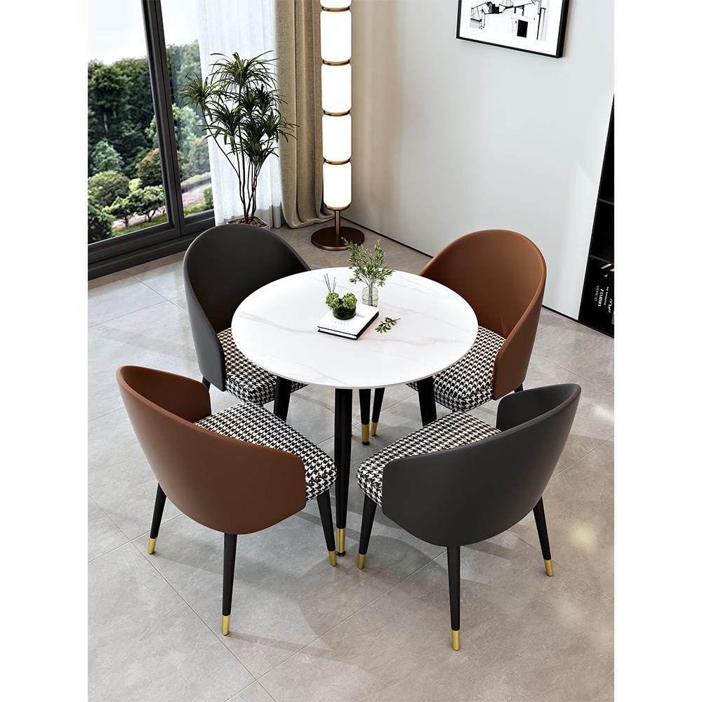 轻奢石板接待洽谈桌椅组合商务咨询一桌四椅休息区洽谈桌椅,住宅家具,岩板餐桌,淘宝优惠券,粉丝福利购,淘宝优惠卷