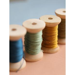 0.5/0.7mm股桑蚕丝编织绳彩色绳手工线转世手工绳编织绳材料