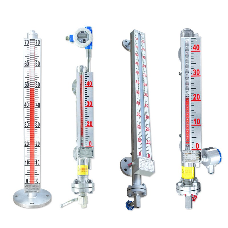 UHZ磁翻板液位计 带远传翻板磁性开关浮子顶装式磁翻柱水位计