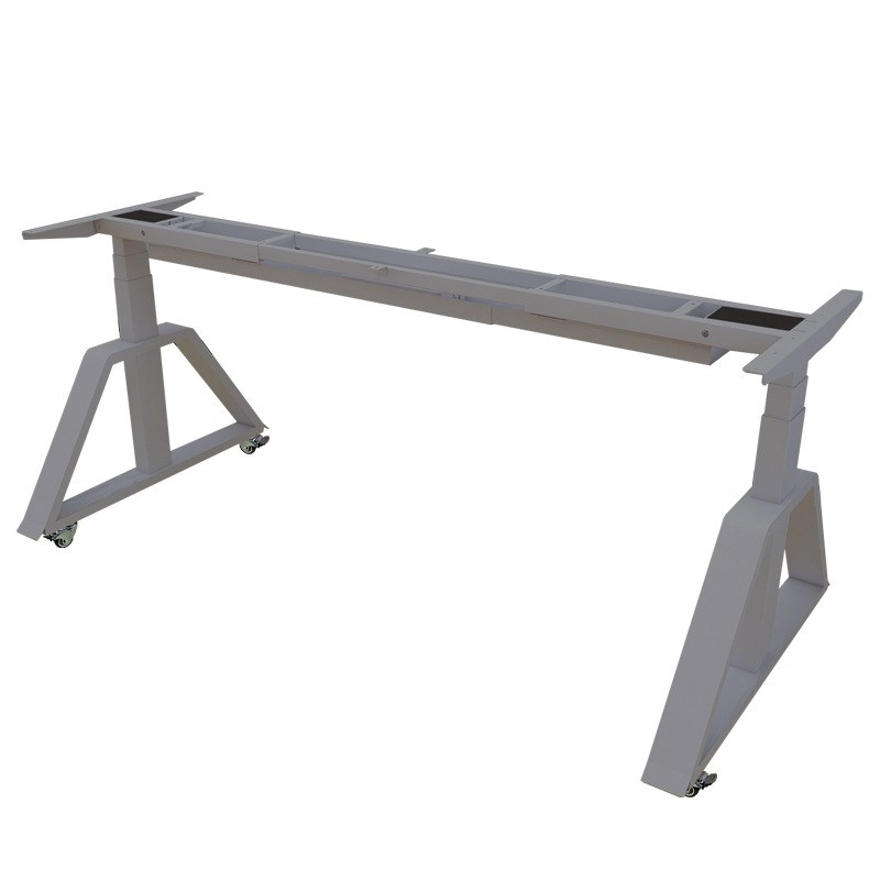 伟博德美DFMAX 电动升降桌架大承重双电机桌腿站立办公实木桌板稳