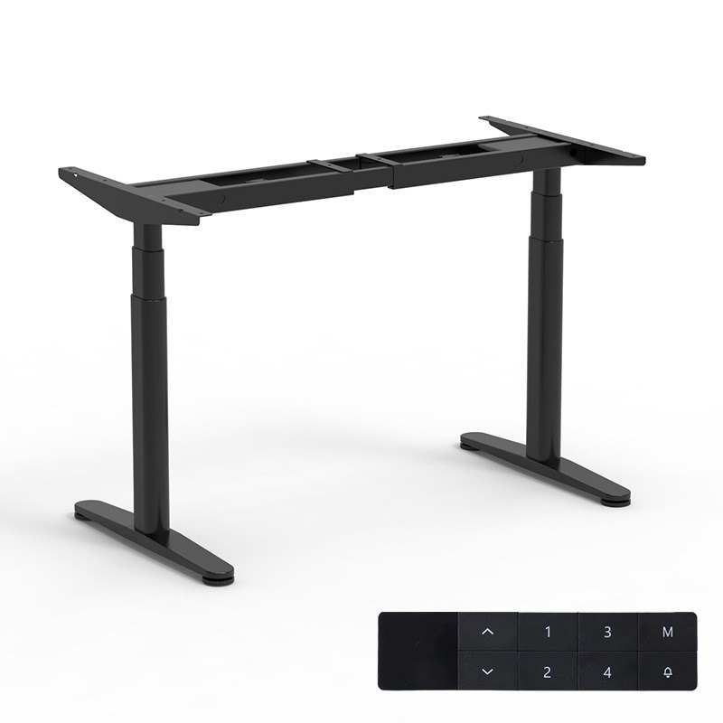 2025新款双电机智能电动升降桌腿椭圆型办公桌电脑桌可调节升降桌