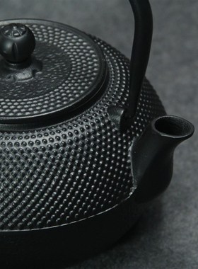 亮光搪瓷珐琅釉面防锈颗粒小丁1200ml 800ml 600ml烧水煮茶铸铁壶