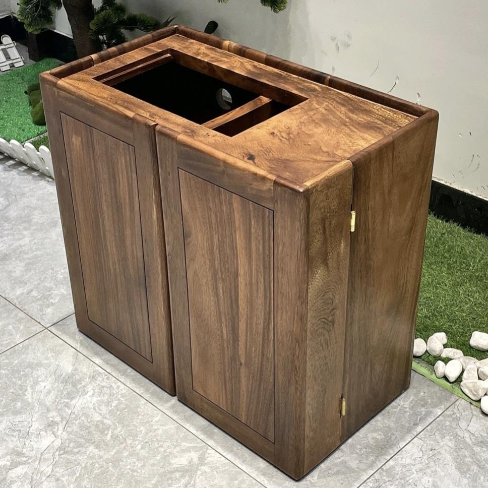 南美胡桃木实木侧边茶水柜烧水壶家用客厅靠墙茶台柜奥坎原木边柜