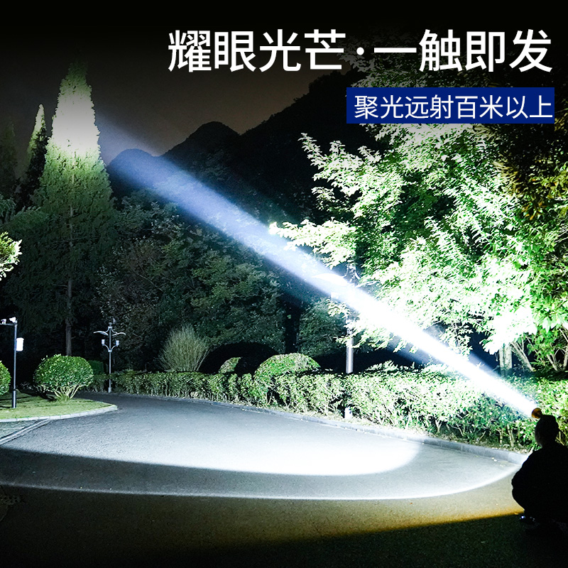 头灯强光充电超亮头戴式感应矿灯钓鱼夜钓led疝气户外防水手电筒