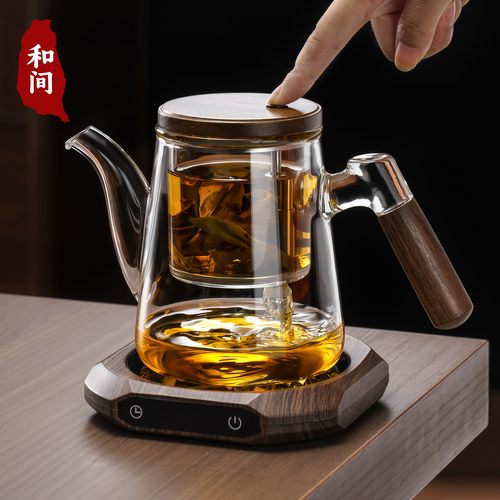 耐热飘逸杯泡茶壶茶水分离2025新款全玻璃内胆加厚胡桃木沏茶杯子