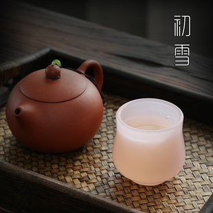 琉璃主人杯单杯女士个人迷你功C夫茶具小茶杯羊脂玉瓷品茗杯子