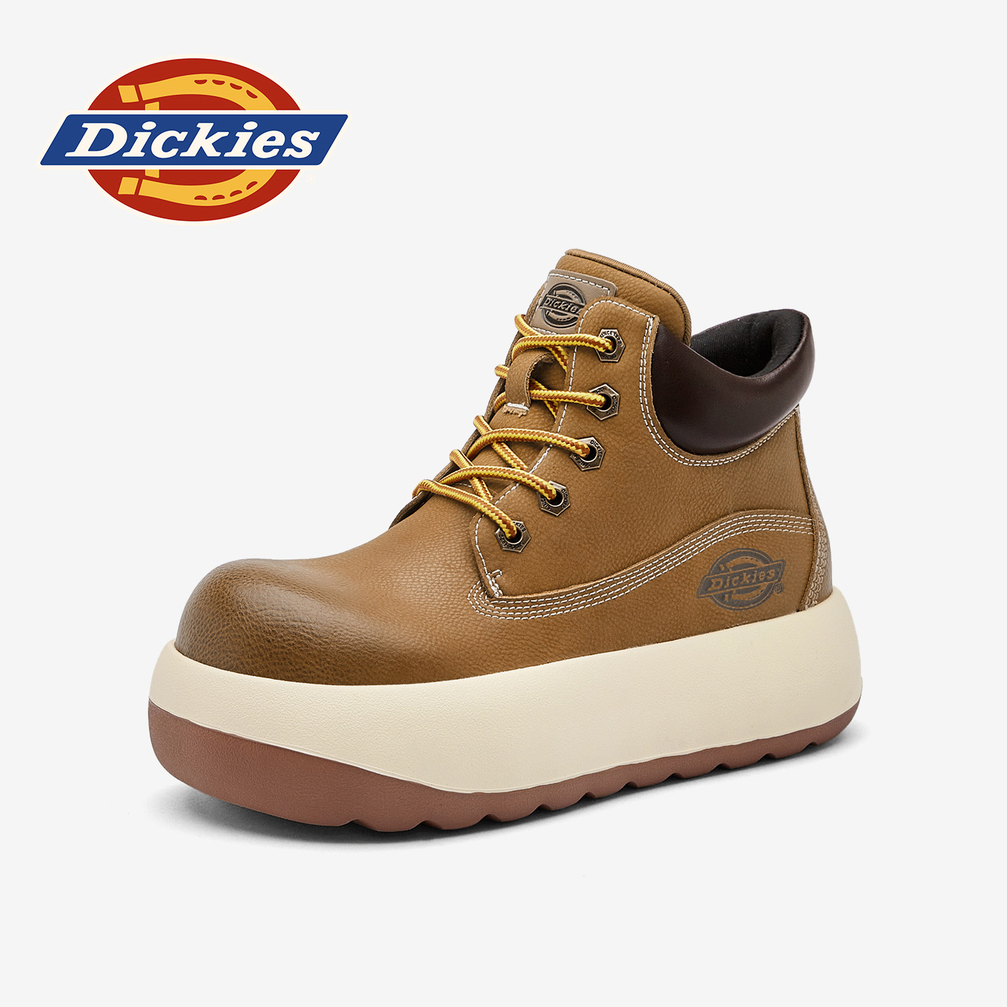 Dickies丑萌大头靴子女2025新款冬季小个子厚底增高显脚小马丁靴