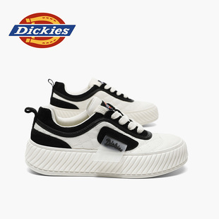 Dickies小白鞋女2025新款秋冬小个子增高厚底休闲鞋软底防滑板鞋