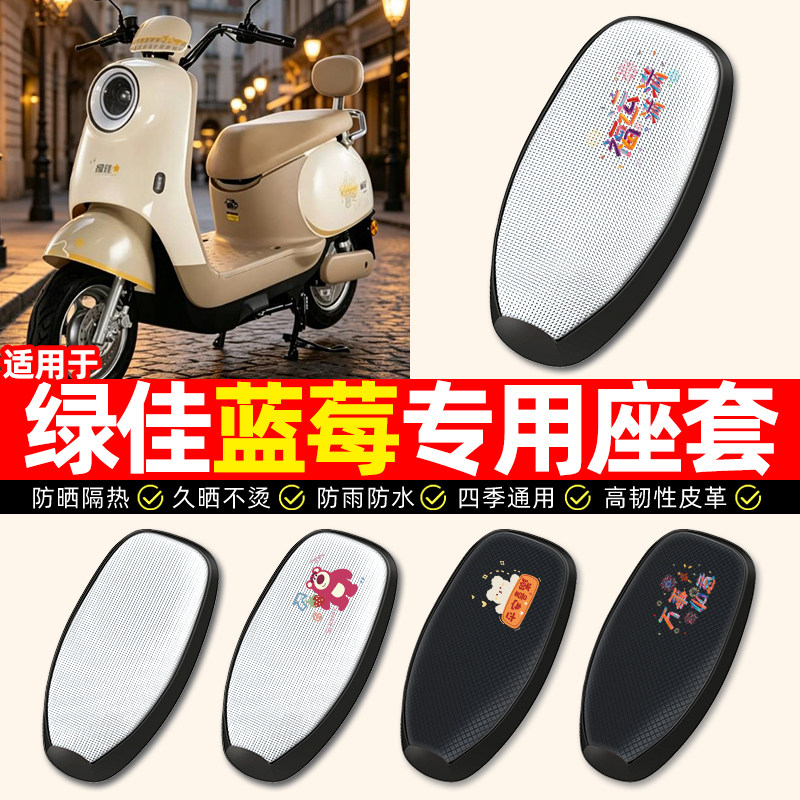 适用【绿佳蓝莓-M】电动车座套