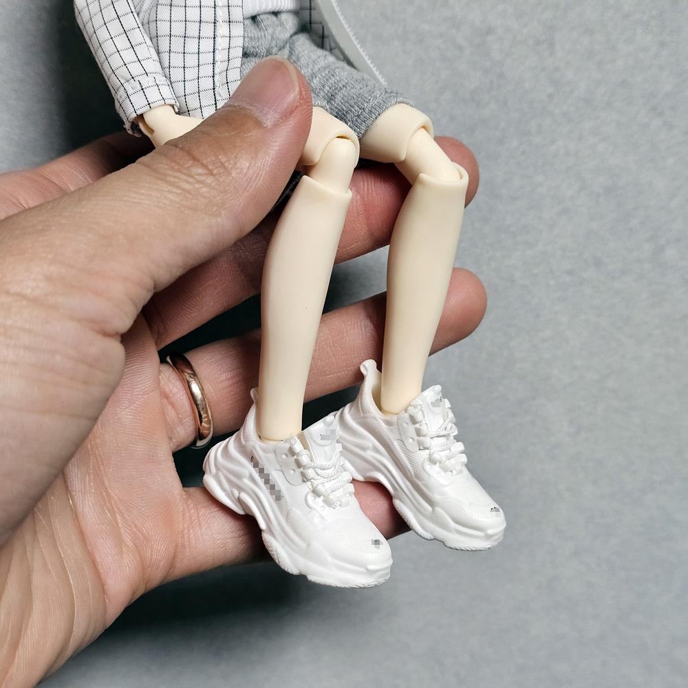 8分北冥体娃衣配件娃鞋bjd小雷素体潮流运动鞋老爹鞋ob24空心鞋子
