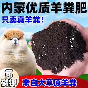 纯羊粪发酵有机肥料种菜肥花卉专用通用腐熟发酵纯羊粪鸡粪农家肥