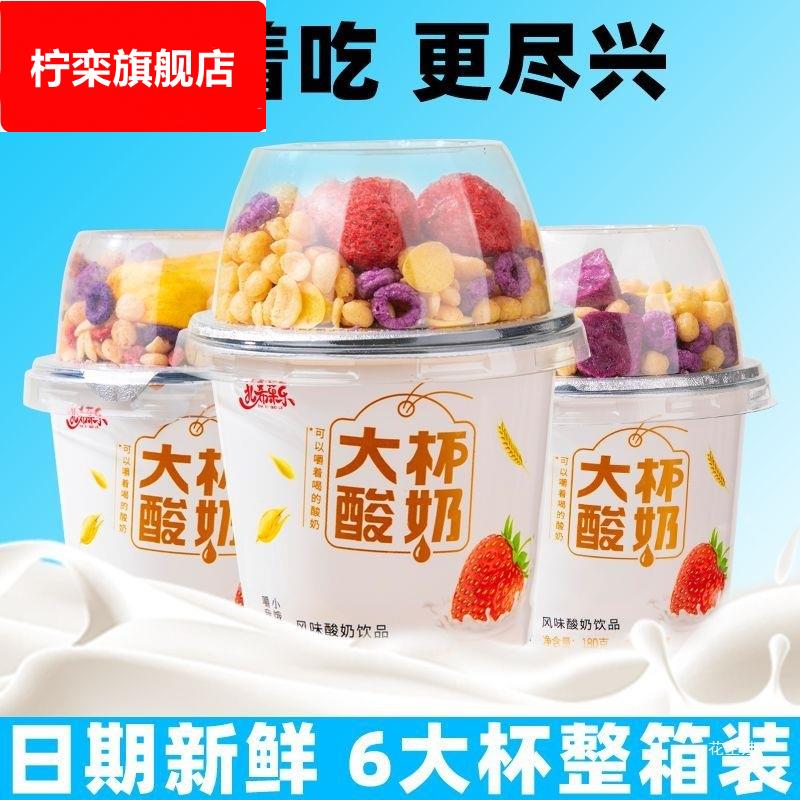 搅拌酸奶谷物酸奶杯拌坚果牛奶整箱冻干草莓菠萝蜜网红营养代餐杯