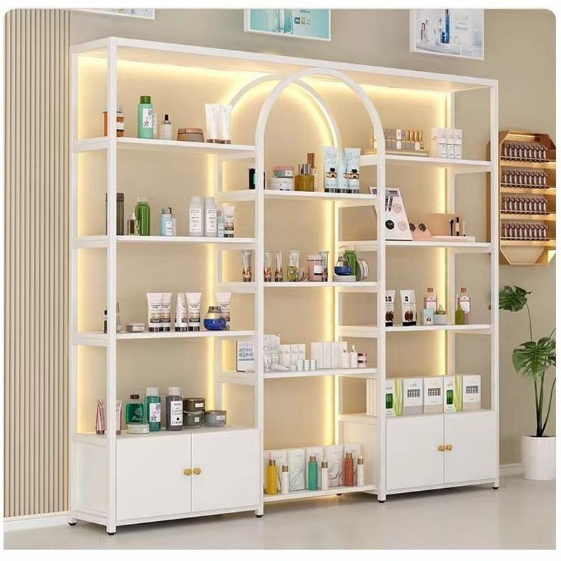 轻奢服装店展示架美甲展示柜理发店展柜产品商用货架美容院置物架