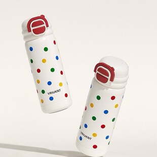 2025新款女士高颜值大容量水杯吸管双饮学生杯子陶瓷内胆保温杯