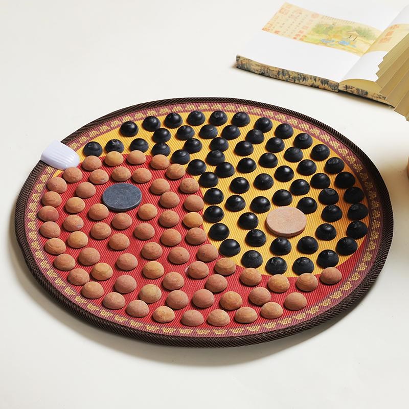 红砭石足底按摩垫鹅卵石地垫家用石头脚垫脚底穴位指压板足疗地垫