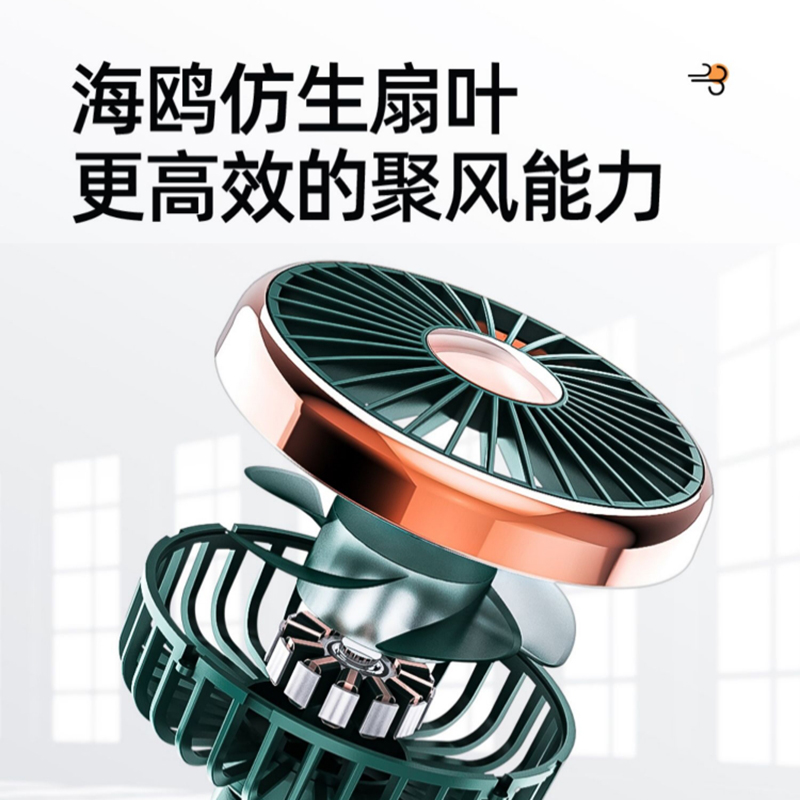 车载电风扇空调出风口12V24伏USB接口汽车用货车上车内迷你小电扇