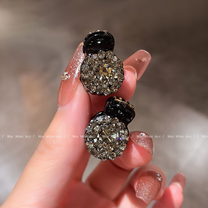 精致可爱迷你小抓夹女时尚镶钻前额侧边夹百搭简约刘海碎发夹头饰