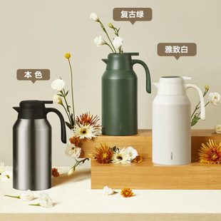 i暖不锈钢暖瓶 水壶s德国智能大容量L16me保温壶家用3温显lo便携式