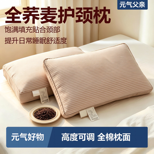 全荞麦护颈助眠富贵包护颈枕