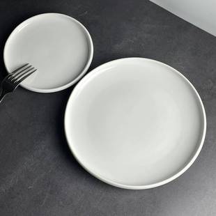 家用菜盘陶瓷盘子牛排盘商用平盘圆盘餐具7037 home简约日式