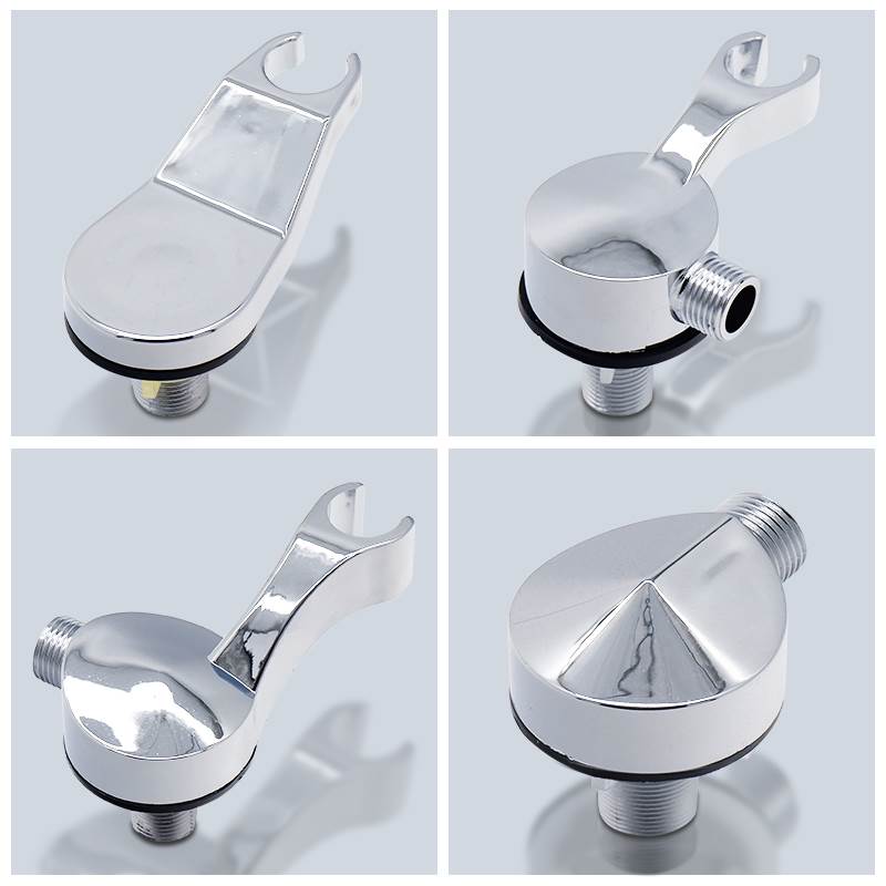 洗头床配件花洒喷头支架理发店花洒座发廊冲头床转接头龙头双接管