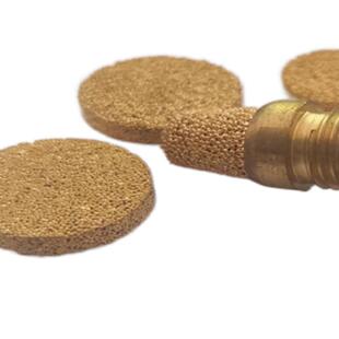 铜滤片 铜粉烧制微孔40目精度过滤12mm 真空吸盘烧结片