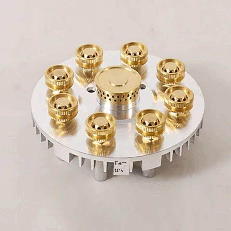 强力炉头维修配件，九头九腔进气口及分配器，天然气上盖，液化气