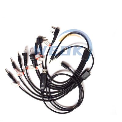 新版多功能8合1写频线USB八合一编程线写频器手台车台数据线调频