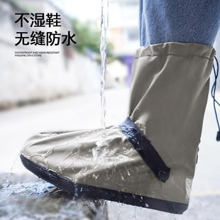 防雨防水雨靴防滑加厚耐磨儿童硅胶雨鞋 成人男女雨d鞋 套中高筒水